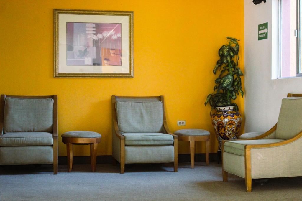 Quiet lounge at Hotel Paquimé